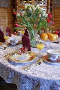 yummy and elegant breakfast at the sanders - Helena's Bed and Breakfast